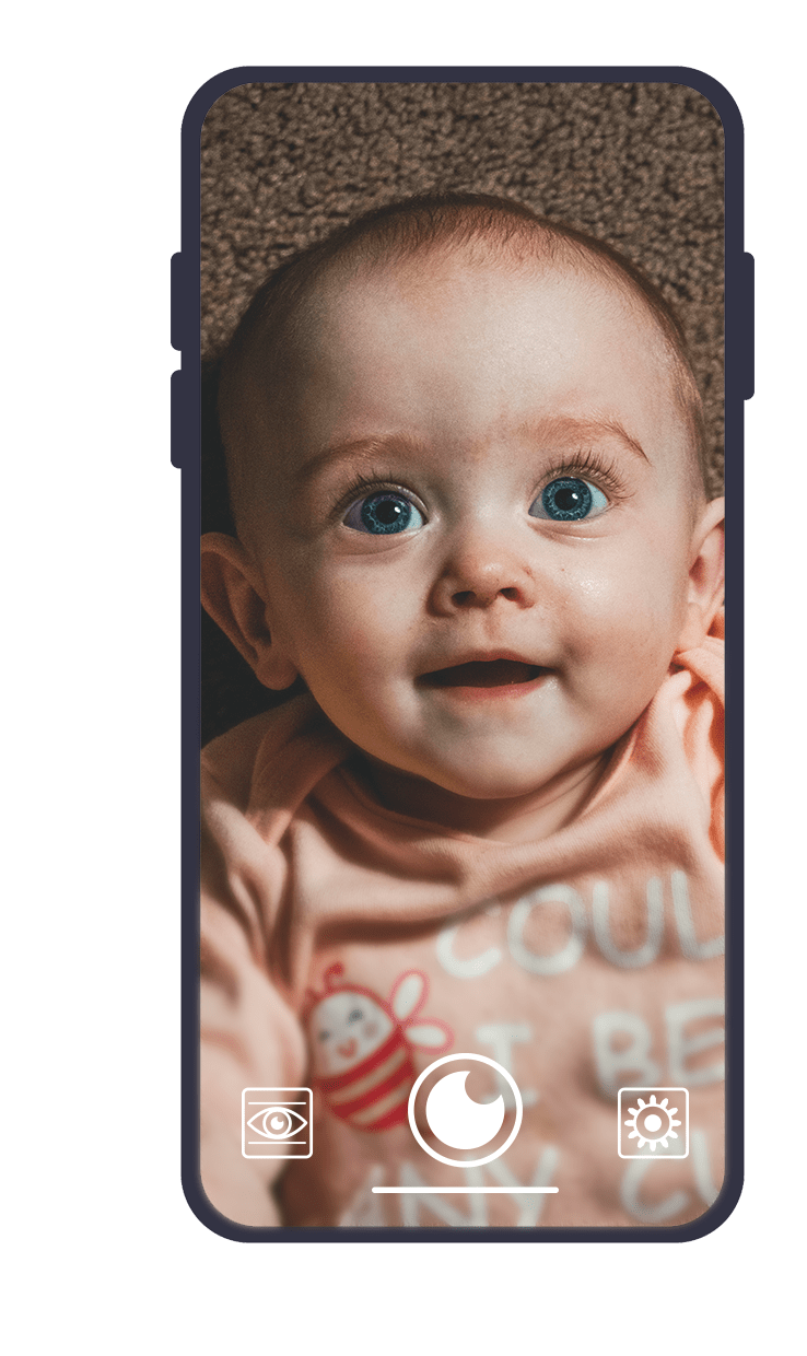 Baby photo on cell phone